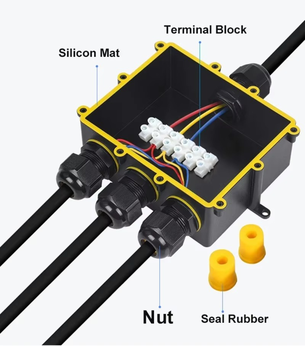 4Way 1In3Out IP68 방수 4-14mm 태양 - Waterproof Junction Box Solar 리뷰 및 가격