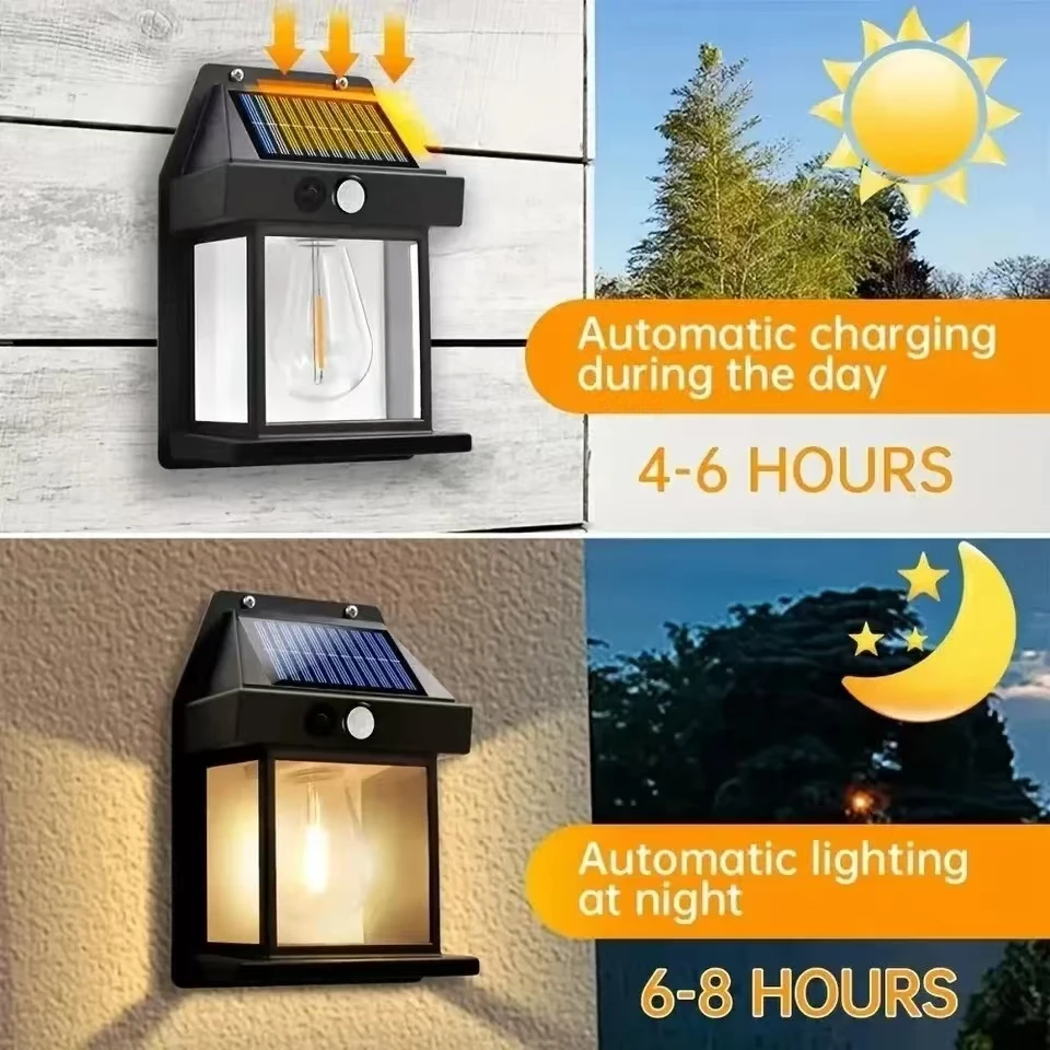 야외 태양광 텅스텐 벽등, 모션 센서 내장, IP65  - Waterproof Junction Box Solar 리뷰 및 가격