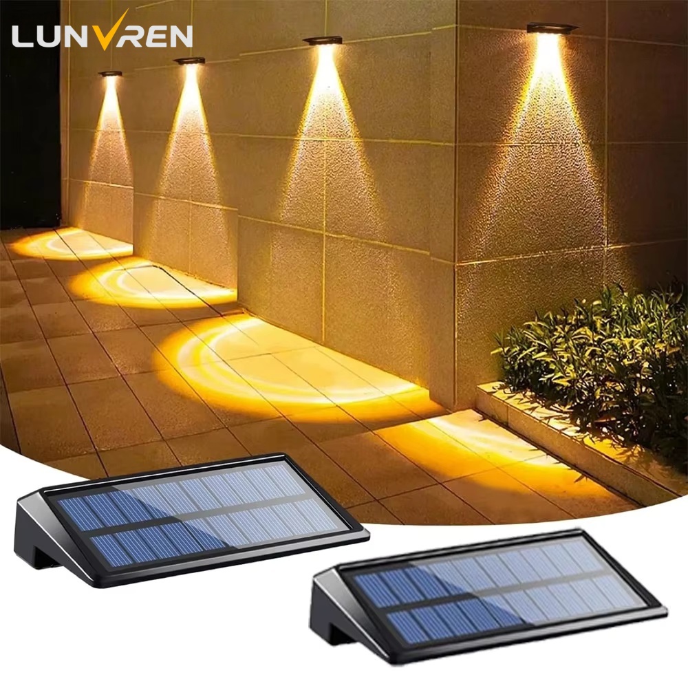 2 팩 태양 벽 조명 4 LED 태양 울타리 조명 야외 - Waterproof Junction Box Solar 리뷰 및 가격