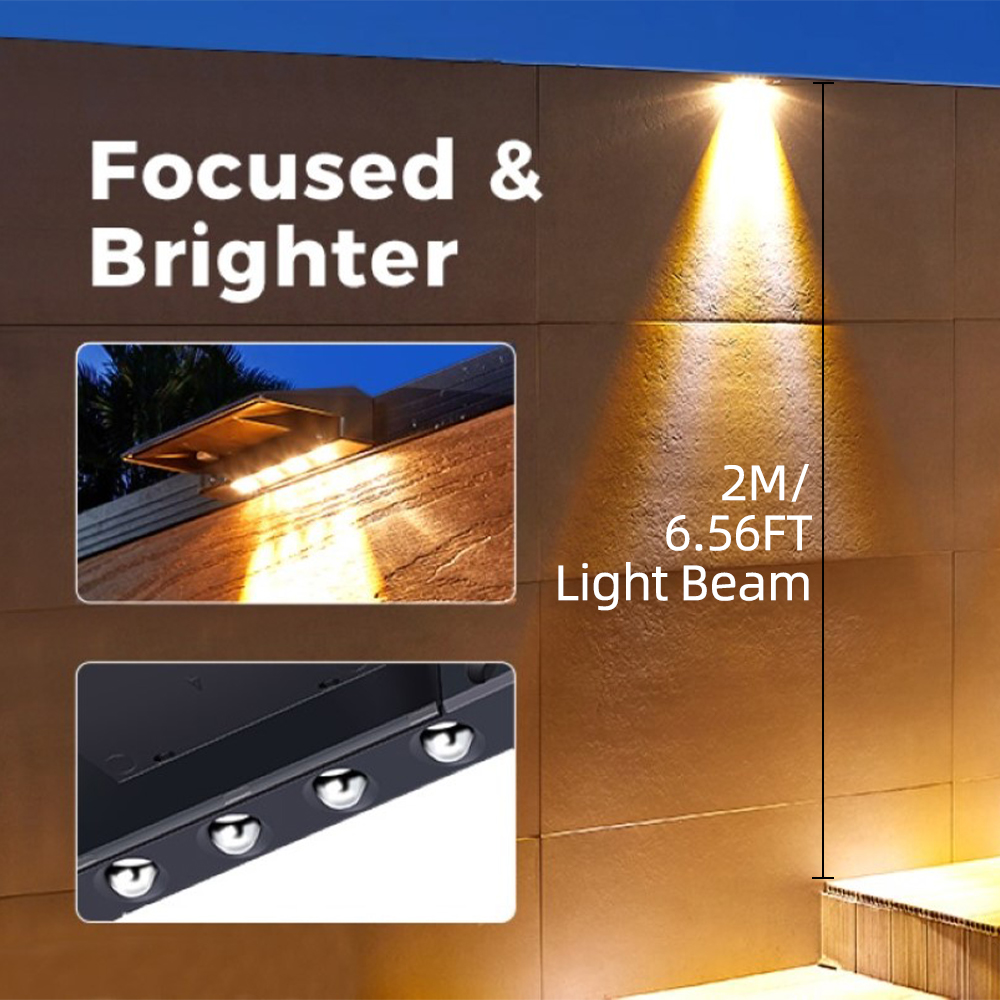 2 팩 태양 벽 조명 4 LED 태양 울타리 조명 야외 - Waterproof Junction Box Solar 리뷰 및 가격