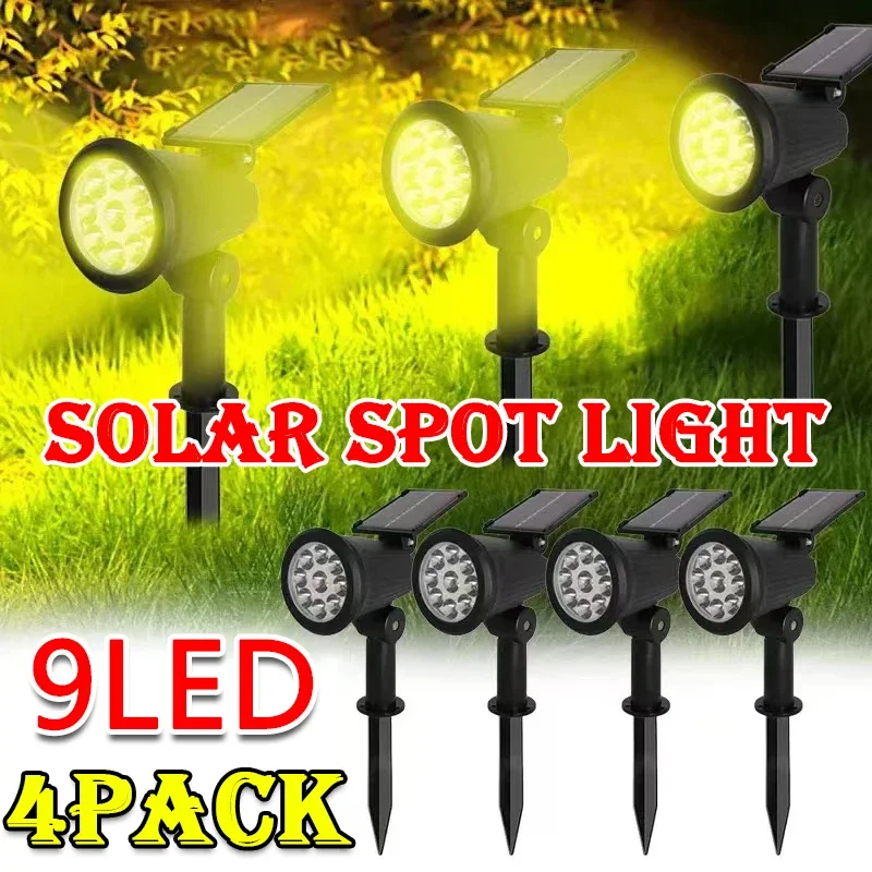 1/2/3/4Pcs 태양 전원 9LED 램프 조정 가능 - Waterproof Junction Box Solar 리뷰 및 가격