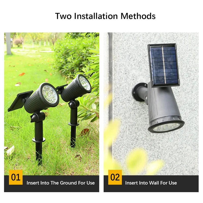 1/2개입 태양광 조경등 9LED 조절식 매립형 벽 스 - Waterproof Junction Box Solar 리뷰 및 가격
